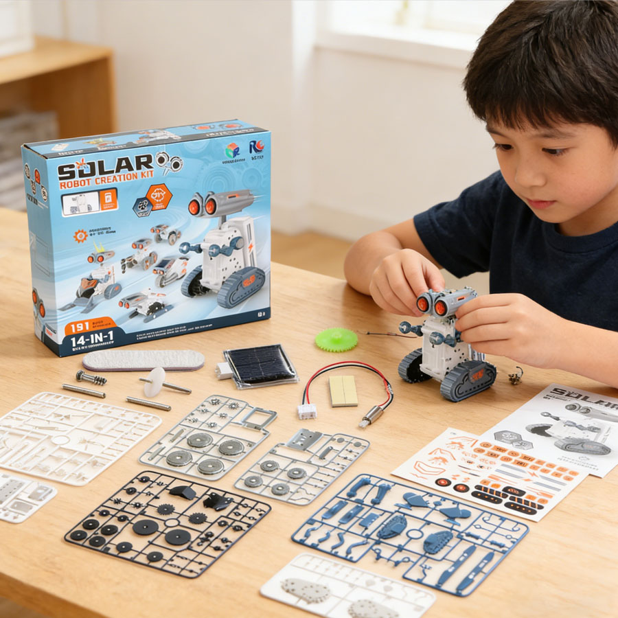 Power Tools Kids - 7가지 과학 실험을 하나로! 태양열 로봇