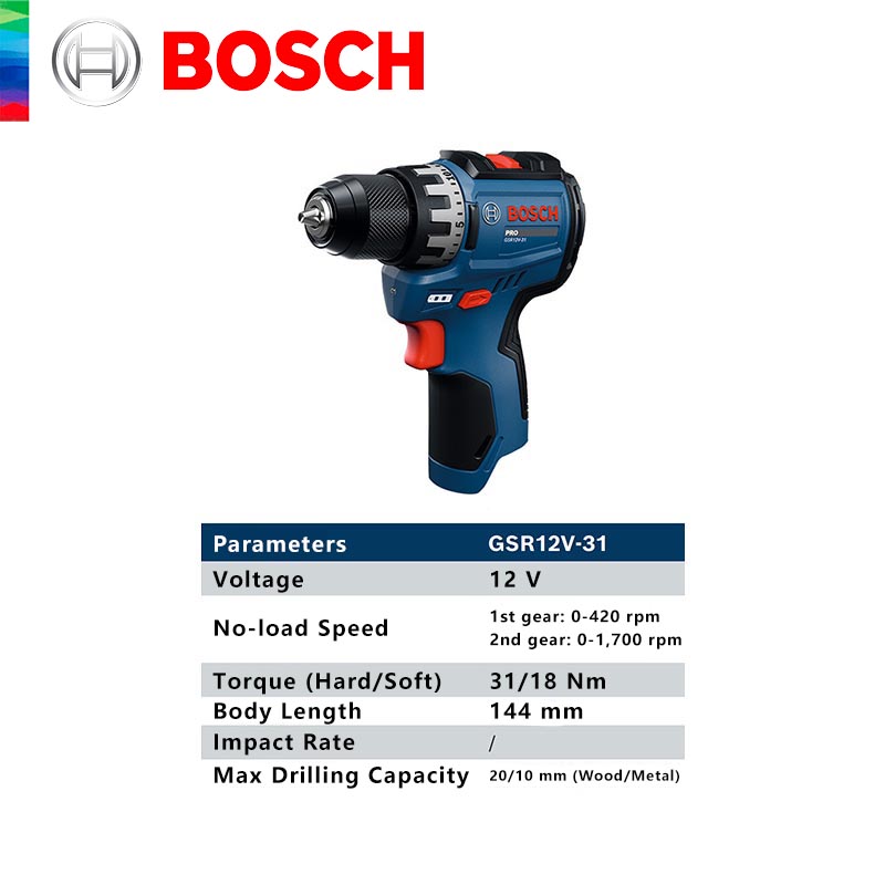 BOSCH GSR 12V-31 프로페셔널 무선 드릴 드 - Power Tools Professional 리뷰 및 가격