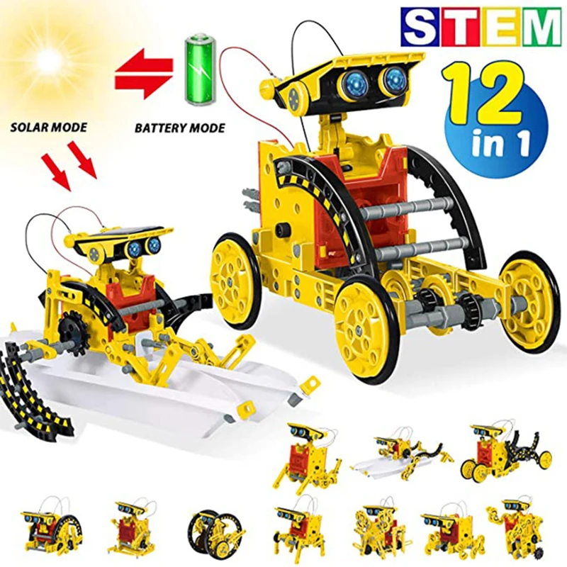 12 in 1 과학 실험 태양 로봇 장난감 DIY 빌딩 - Power Tools Kids 리뷰 및 가격