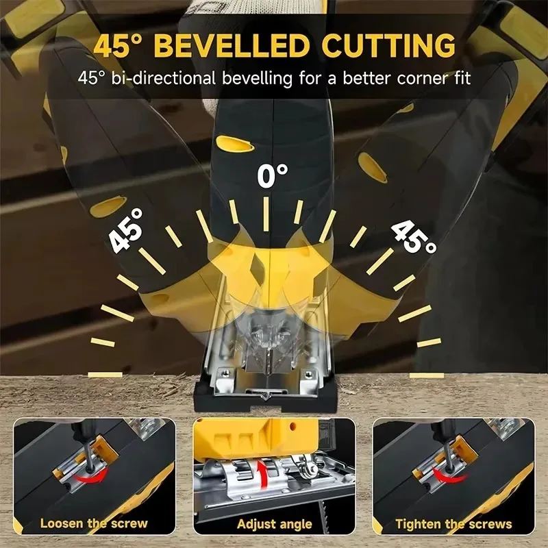 2700RPM 브러시리스 곡선톱 무선 전기 직소 휴대용 - Power Tools Jigsaw 리뷰 및 가격