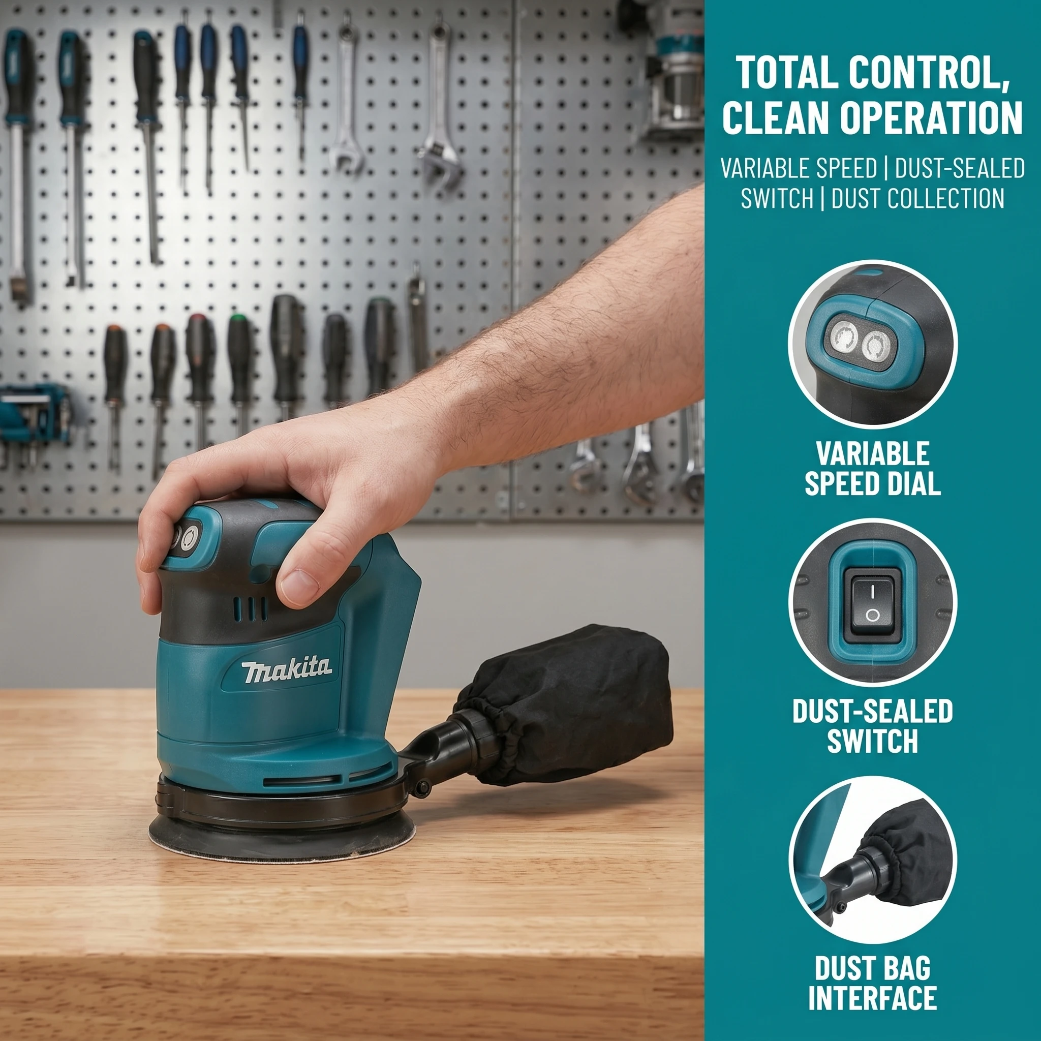 마키타 DBO180 충전식 디스크 랜덤 오비탈 샌더 1 - Random Orbital Sander 리뷰 및 가격