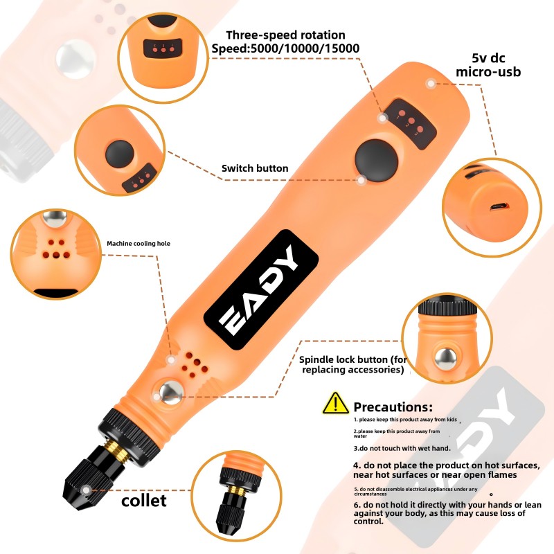 USB 무선 로터리 공구 키트 – 금속 연마, 모형 제 - Power Tools Professional 리뷰 및 가격