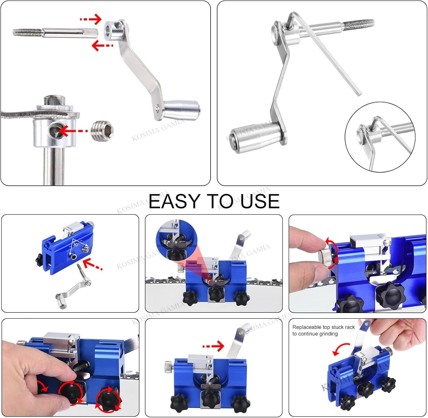 휴대용 수동 체인톱 날 연마기 도구 버 그라인딩 스톤  - Power Tools Jigsaw 리뷰 및 가격