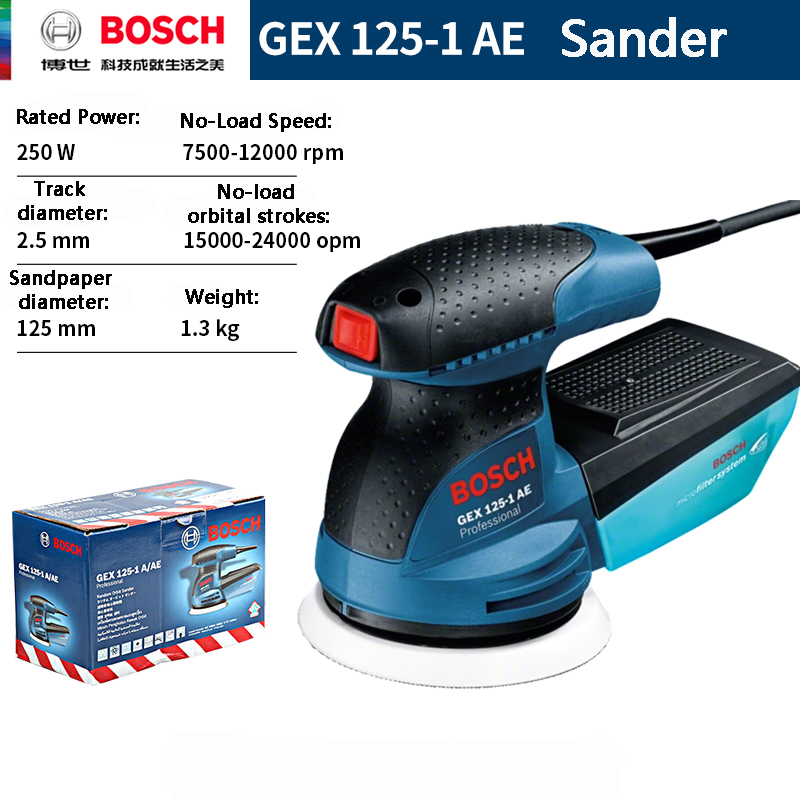 보쉬 GEX 125-1AE 220V 랜덤 오빗 샌더 1 - Random Orbital Sander 리뷰 및 가격