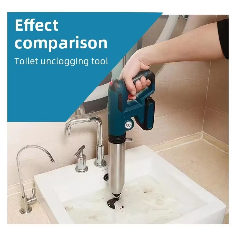 전동 에어 플런저 변기 막힘 제거 도구 - 강력한 배관 - Power Tools For Home 리뷰 및 가격
